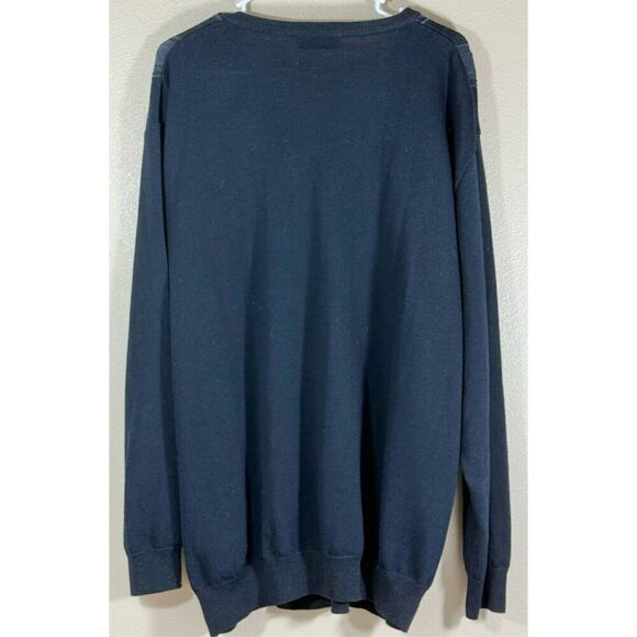 Vintage Montechiaro Italy V-Neck Wool Blend Men's Sweater - Picture 3 of 9